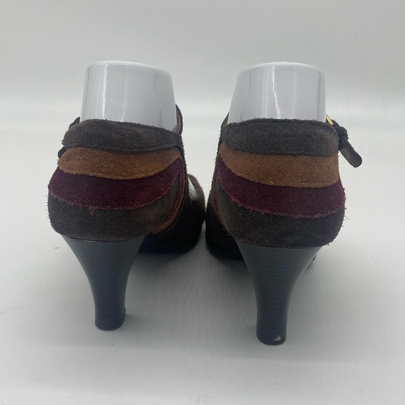 Croft &B Barrow Sole(Sense)ability Suede Open Toe Heels - Picture 2 of 11